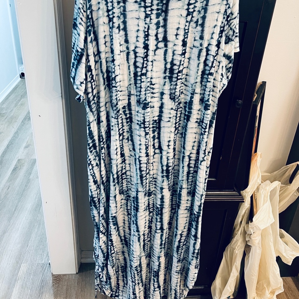 Lane Bryant 26/28 tie dye tee shirt dress